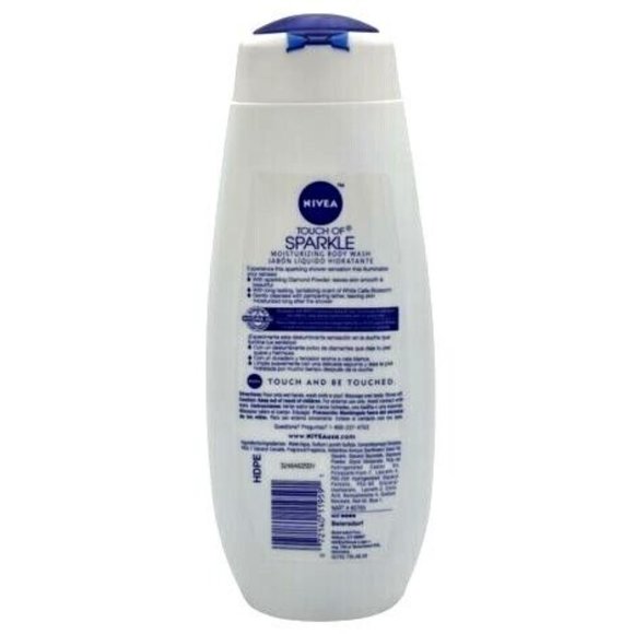 Nivea Touch Of Sparkle Hydra IQ Cream Oil Body Wash 16.9 fl.oz. Calla Blossom - Picture 2 of 2